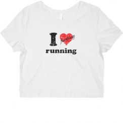 Ladies Slim Fit Crop Top Tee