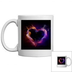 Heart Flame Coffee Cup