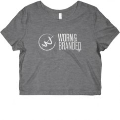 Ladies Slim Fit Crop Top Tee