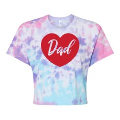 Women's Tie Dye Crop Top Tee