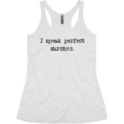 Ladies Slim Fit Super Soft Racerback Triblend Tank