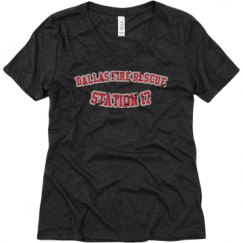 Ladies Relaxed Fit Super Soft Triblend V-Neck Tee