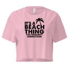 Ladies Festival Cali Crop Top Tee