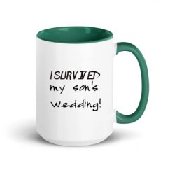 15oz Ceramic Mug with Color Inside