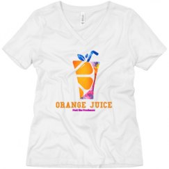 Ladies Relaxed Fit V-Neck Tee