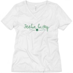 Ladies Relaxed Fit V-Neck Tee