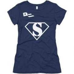 Ladies Slim Fit Super Soft Triblend Tee