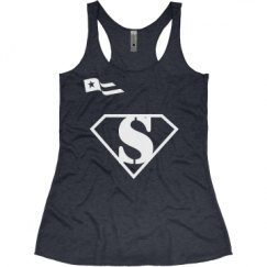 Ladies Slim Fit Super Soft Racerback Triblend Tank