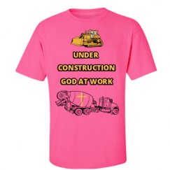 Unisex Ultra Cotton Safety Neon Crewneck Tee