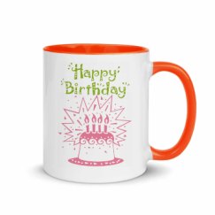11oz Ceramic Mug with Color Inside