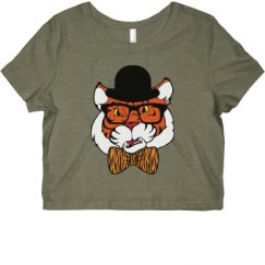 Ladies Slim Fit Crop Top Tee