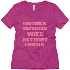 Ladies Relaxed Fit V-Neck Tee