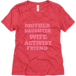 Ladies Relaxed Fit Super Soft Triblend V-Neck Tee