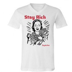 Unisex V-Neck Jersey Tee