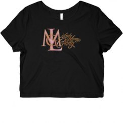 Ladies Slim Fit Crop Top Tee