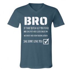 Unisex V-Neck Jersey Tee