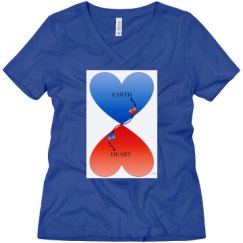 Ladies Relaxed Fit V-Neck Tee