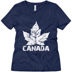 Ladies Relaxed Fit V-Neck Tee