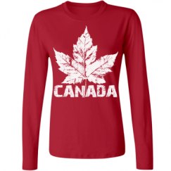 Ladies Relaxed Fit Basic Long Sleeve Tee