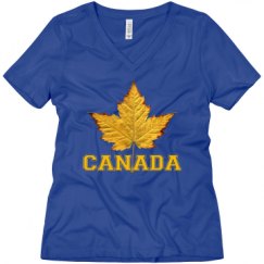 Ladies Relaxed Fit V-Neck Tee