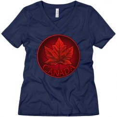 Ladies Relaxed Fit V-Neck Tee