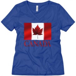 Ladies Relaxed Fit V-Neck Tee