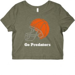 Ladies Slim Fit Crop Top Tee