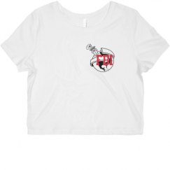 Ladies Slim Fit Crop Top Tee