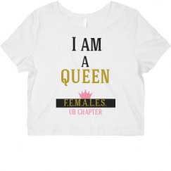 Ladies Slim Fit Crop Top Tee