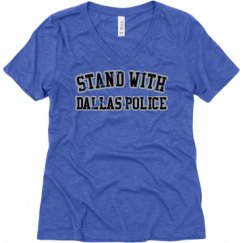 Ladies Relaxed Fit Super Soft Triblend V-Neck Tee