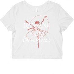 Ladies Slim Fit Crop Top Tee