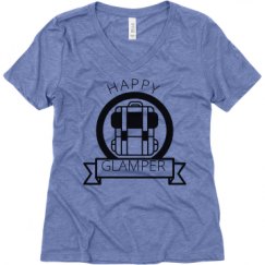 Ladies Relaxed Fit Super Soft Triblend V-Neck Tee