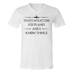 Unisex V-Neck Jersey Tee