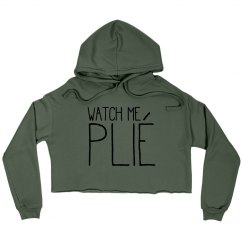 Cropped Sweatshirt - Black font