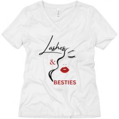 Ladies Relaxed Fit V-Neck Tee