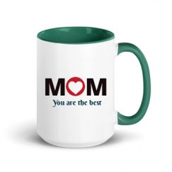 15oz Ceramic Mug with Color Inside