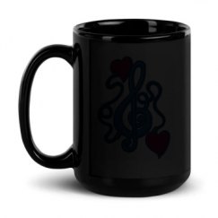 15oz Black Glossy Mug