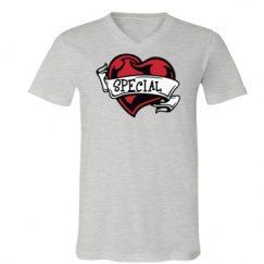 Unisex V-Neck Jersey Tee