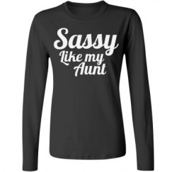 Ladies Relaxed Fit Basic Long Sleeve Tee