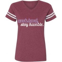 Ladies Relaxed Fit Vintage Sports Tee