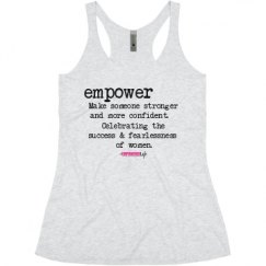 Ladies Slim Fit Super Soft Racerback Triblend Tank