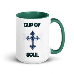 15oz Ceramic Mug with Color Inside