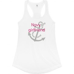 Navy girlfriend tank