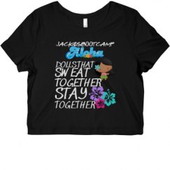 Ladies Slim Fit Crop Top Tee