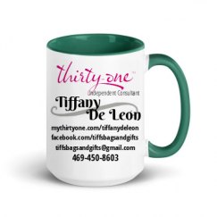 15oz Ceramic Mug with Color Inside