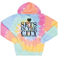 Unisex Tie-Dye Fleece Hoodie