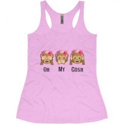 Ladies Slim Fit Super Soft Racerback Triblend Tank