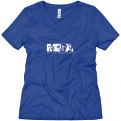 Ladies Relaxed Fit V-Neck Tee