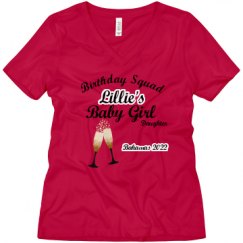 Ladies Relaxed Fit V-Neck Tee