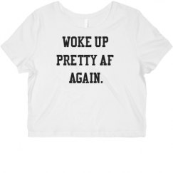 Ladies Slim Fit Crop Top Tee